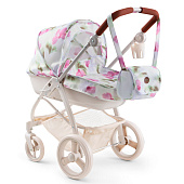 Игрушечная коляска для кукол Эшли Happy Baby 331956 сиреневые цветы 1